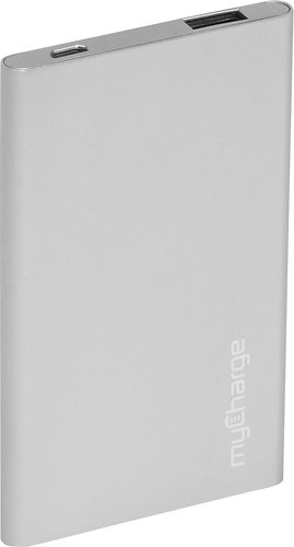  myCharge - RAZOR PLUS USB Portable Power Bank - Silver