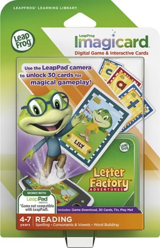  LeapFrog - ImagiCard Letter Factory Adventures Learning Game for Select LeapPad Tablets