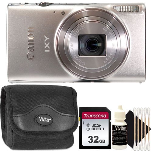 Canon - Powershot IXY 650 - 20.2MP Digital Camera (Silver) Starter Kit-Front_Standard 