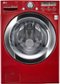 LG - SteamWasher 4.0 Cu. Ft. 9-Cycle Ultralarge-Capacity High-Efficiency Steam Front-Loading Washer - Wild Cherry Red-Front_Standard
