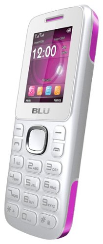  BLU - Jenny TV 2.8 T176T Cell Phone (Unlocked) - White/Pink