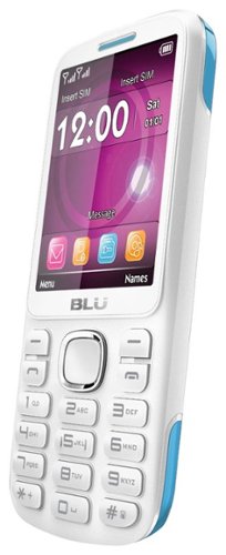  BLU - Jenny TV 2.8 T276T Cell Phone (Unlocked) - White/Blue
