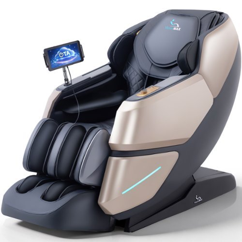 MassaMax - MT339 4D Massage Chair,with OTA Cloud Tech,Body Scan,Auto Extended Footrest ,Heat - Magic Black-Front_Standard 