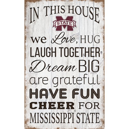 Fan Creations - Mississippi State Bulldogs 11'' x 19'' Team In This House Sign - Multicolor-Front_Standard 