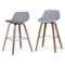 Simpli Home - Randolph Bentwood Counter Height Stool (Set of 2) - Stone Grey-Front_Standard