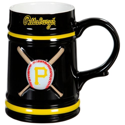 Evergreen Enterprises - Pittsburgh Pirates 24oz. Ceramic Stein Cup with Gift Box - Multicolor-Front_Standard 