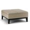 Simpli Home - Dover Square Polyurethane Faux Leather Bench Ottoman With Inner Storage - Satin Cream-Front_Standard