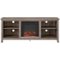 Walker Edison - 58" Open Storage Fireplace TV Stand for Most TVs Up to 65" - Driftwood-Front_Standard 