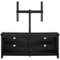 Walker Edison - 58" TV Stand with Adjustable Removable Mount for Most TVs Up to 60" - Black-Front_Standard 