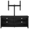 Walker Edison - 58" TV Stand with Adjustable Removable Mount for Most TVs Up to 60" - Black-Front_Standard