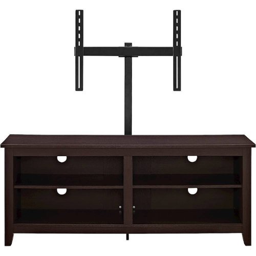 Image of Walker Edison - TV Stand with Adjustable Removable Mount for Most TVs Up to 60" - Espresso