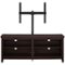 Walker Edison - 58" TV Stand with Adjustable Removable Mount for Most TVs Up to 60" - Espresso-Front_Standard