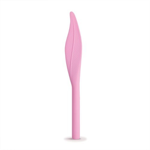 plusOne - Vibrating Feather Tickler - Pink-Front_Standard 