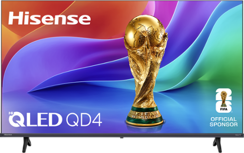 Hisense Hi QLED QD4 Hisense FIEA WORLD CUP TM & FIFA 1 OFFICIAL SPONSOR TV