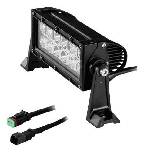 Heise - 8" Dual-Row LED Light Bar - Black