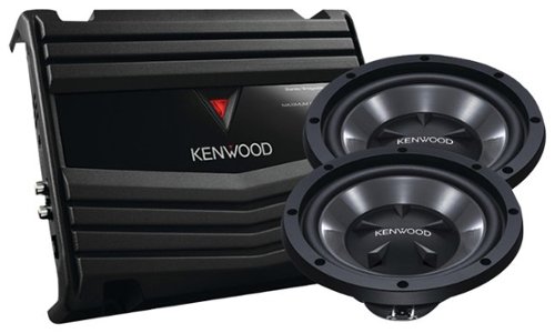  Kenwood - 12&quot; Subwoofers and Amplifier - Black