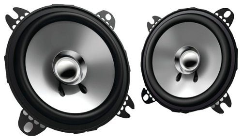 Kenwood - 4" Car Speakers (Pair) - Black-Front_Standard 