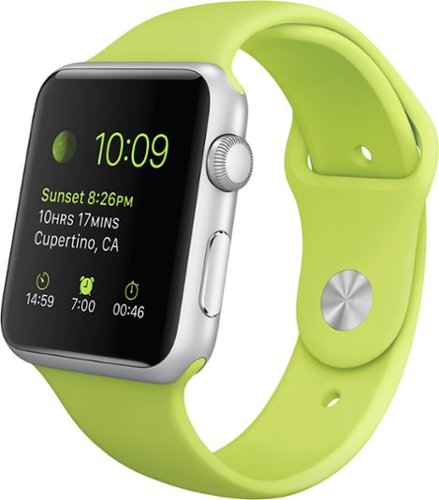 Apple Watch™ Sport 42mm Silver Aluminum Case - Green Sports Band