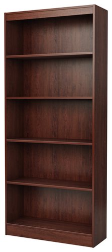 South Shore - 5-Shelf Bookcase - Royal Cherry
