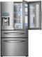 Samsung - 27.8 Cu. Ft. 4-Door French Door Refrigerator with Food ShowCase and Thru-the-Door Ice and Water-Front_Standard 
