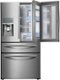 Samsung - 27.8 Cu. Ft. 4-Door French Door Refrigerator with Food ShowCase and Thru-the-Door Ice and Water-Front_Standard