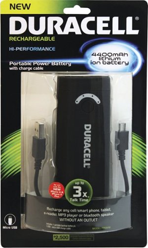  Duracell - Pro510 Power Bank Portable Charger - Black