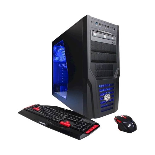  CyberPowerPC - Gamer Ultra Desktop - AMD FX-Series - 8GB Memory - NVIDIA GeForce GT 720 - 1TB Hard Drive - Black/blue