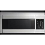 Fisher & Paykel - 1.1 Cu. Ft. Over-the-Counter Microwave - Black/brushed stainless steel - Front_Standard