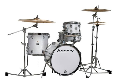  Ludwig - Breakbeats by Questlove 4-Piece Drum Set - White Sparkle
