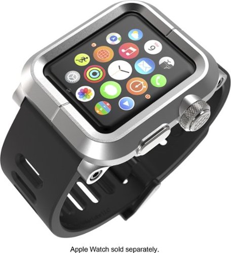  LUNATIK - EPIK Case and Band for Apple® Watch™ 42mm - Silver/Black