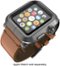 LUNATIK - EPIK Case and Band for Apple® Watch™ 42mm - Black/Brown-Angle_Standard