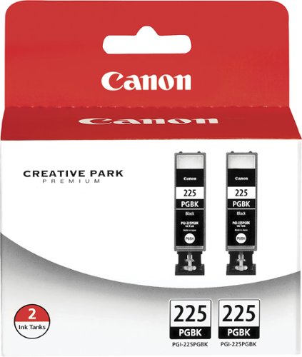  Canon - PGI-225 2-Pack High-Yield Ink Cartridges - Black