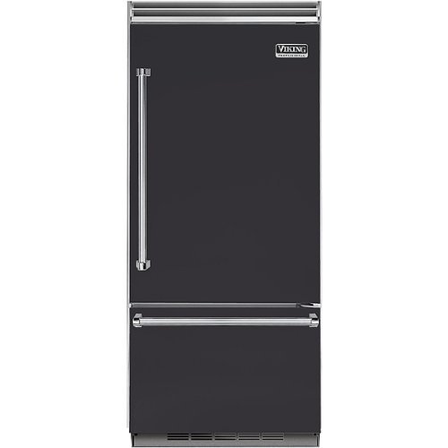 Viking - Professional 5 Series Quiet Cool 20.4 Cu. Ft. Bottom-Freezer Built-In Refrigerator - Graphite gray-Front_Standard 