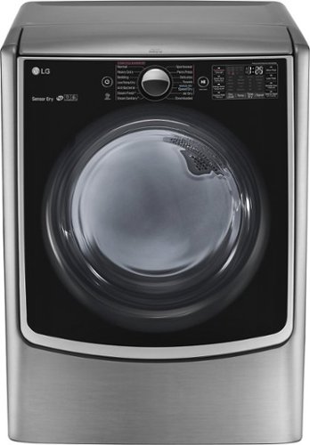  LG - 7.4 Cu. Ft. 14-Cycle Smart Wi-Fi Gas SteamDryer with Sensor Dry and TurboSteam - Graphite Steel