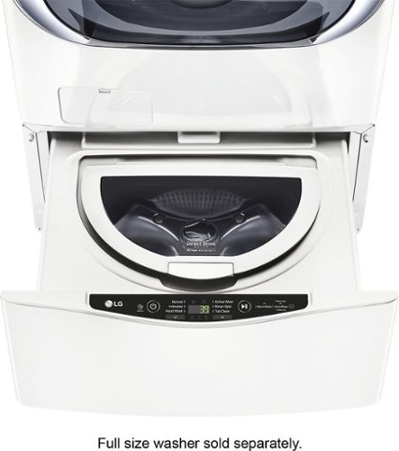  LG - 29&quot; SideKick 1.0 Cu. Ft. 6-Cycle High-Efficiency Pedestal Washer - White