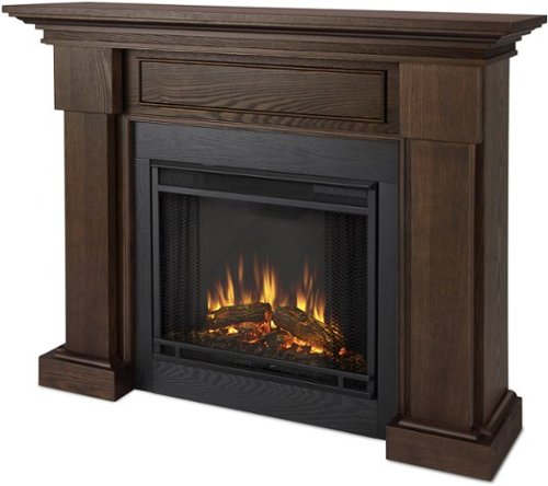 Real Flame - Hillcrest Electric Fireplace - Chestnut Oak-Front_Standard 