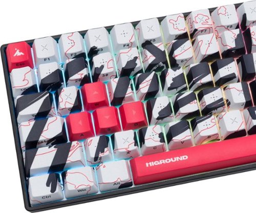 Higround Basecamp 75+ 75% Wired Mechanical Lubed TTC Milky Switch Gaming Keyboard with RGB Backlighting - 100 Thieves - Team Issue GLOBAL SHIPPING