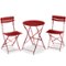 Best Choice Products - 3-Piece Small Bistro Set, Folding Patio Furniture Set of 2 Chairs and Table - Red-Front_Standard