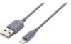 Dynex™ - Apple MFi Certified 3' Lightning-to-USB Charge-and-Sync Cable - Gray-Front_Standard