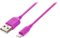 Dynex™ - Apple MFi Certified 3' Lightning-to-USB Charge-and-Sync Cable - Purple/Pink-Front_Standard 
