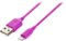 Dynex™ - Apple MFi Certified 3' Lightning-to-USB Charge-and-Sync Cable - Purple/Pink-Front_Standard