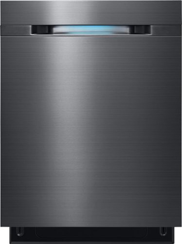 Samsung - WaterWall 24&quot; Tall Tub Built-In Dishwasher - Black Stainless
