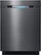 Samsung - WaterWall 24" Tall Tub Built-In Dishwasher - Black Stainless-Front_Standard 