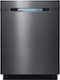 Samsung - WaterWall 24" Tall Tub Built-In Dishwasher - Black Stainless-Front_Standard
