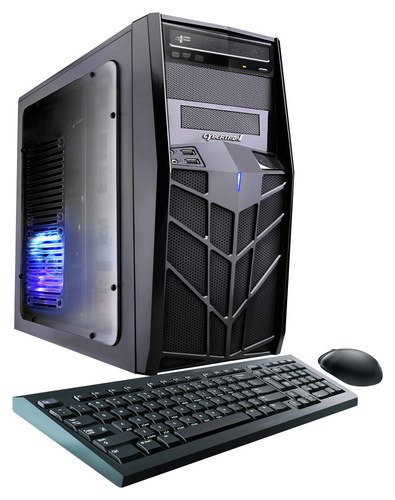  CybertronPC - Trooper-X68 Desktop - AMD A4-Series - 4GB Memory - 1TB + 8GB Hybrid Hard Drive - Black