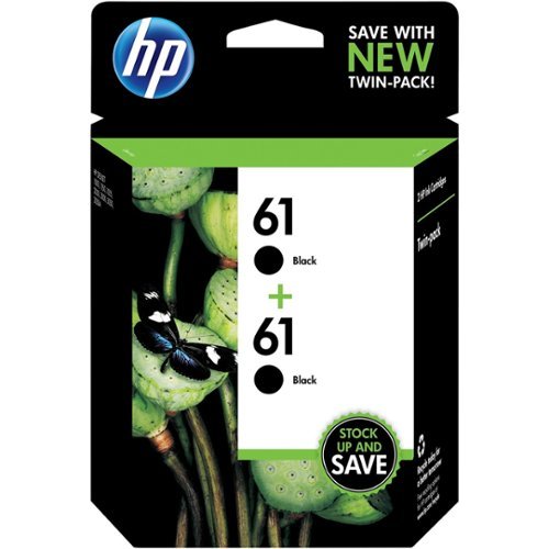  HP - 61 2-Pack Ink Cartridges - Black