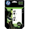 HP - 61 2-Pack Ink Cartridges - Black-Front_Standard