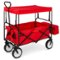 Best Choice Products - Collapsible Folding Outdoor Utility Wagon with Canopy Garden Cart w/ Removable Canopy - Red-Front_Standard