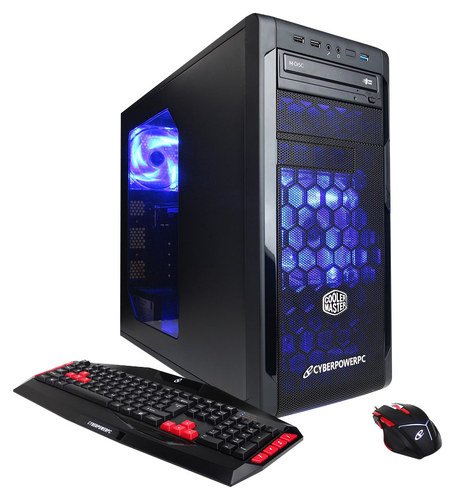  CyberPowerPC - Gamer Xtreme Desktop - Intel Core i7 - 16GB Memory - 2TB Hard Drive - Black/Blue