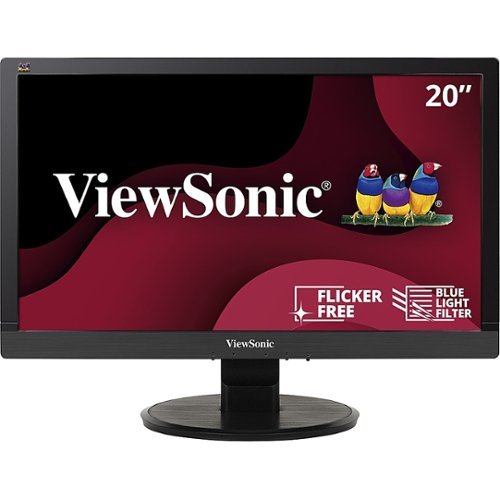 ViewSonic - Value 19.5 LCD FHD Monitor (DisplayPort VGA, DVI) - Black
